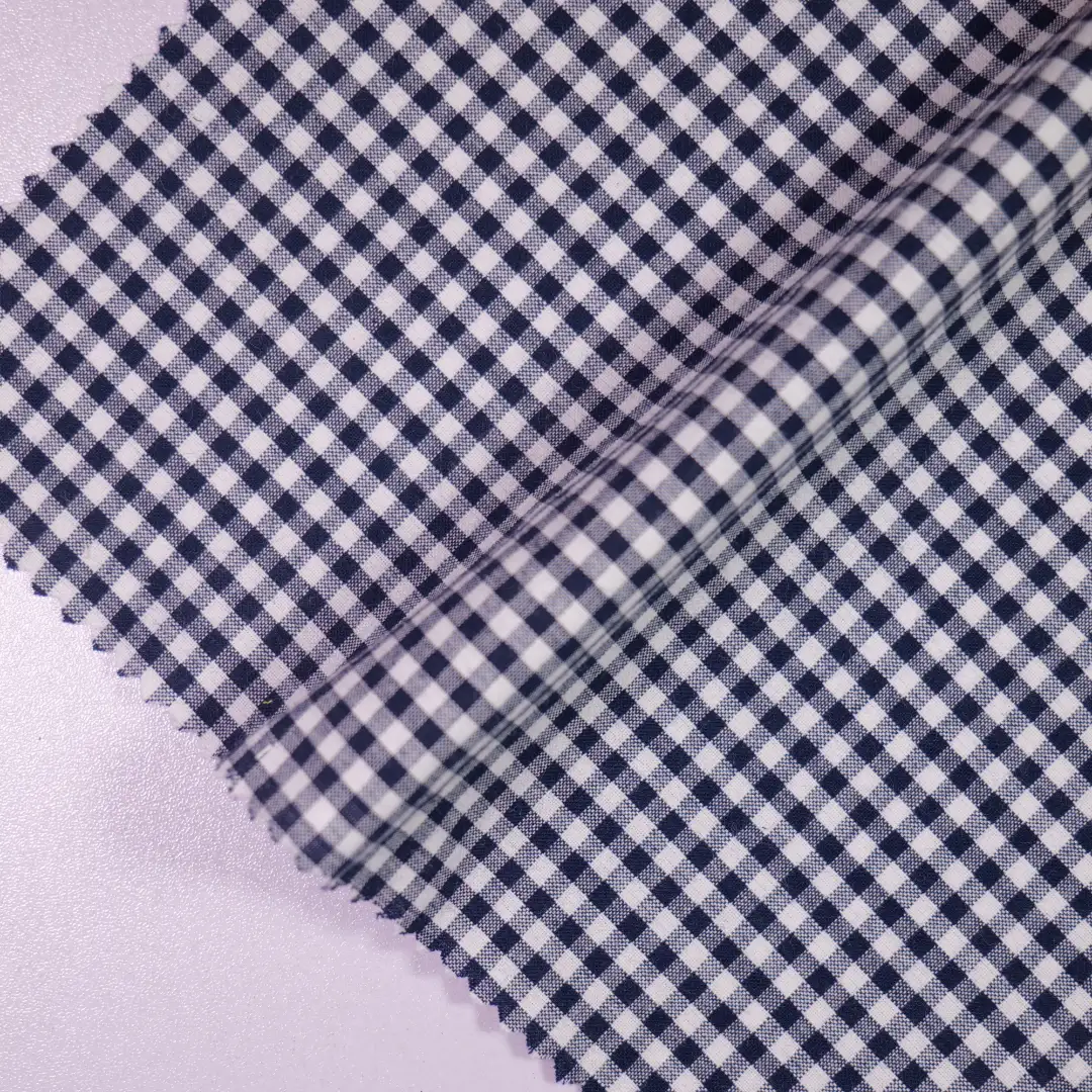 China Fabric for Shirt,Blouse,Over Shirt Yarn Dyed Check Natural Woven Fabric Cotton black&white color buy from China wholesaler bulk order at wholesale price free worldwide shipping Alibaba
