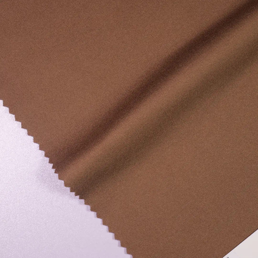 China Fabric for Jackets,Knitted Jacket ,Tracksuits Ponte Roma Knit Fabric Rayon Nylon Spandex brown color buy from China wholesaler bulk order at wholesale price free worldwide shipping Alibaba