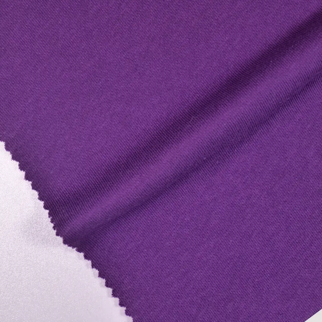 China Fabric for Knitted Jacket ,Hoodie   Fleece Knit Fabric Cotton Polyester purple color buy from China wholesaler bulk order at wholesale price free worldwide shipping Alibaba