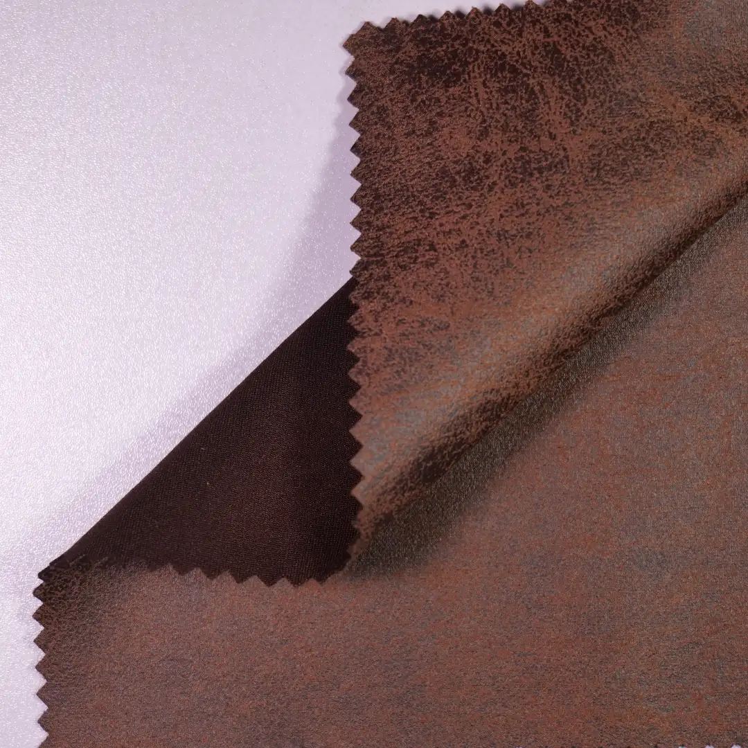 China Fabric for Jackets,Trench Coat Suede Knit Fabric Polyester Spandex brown color buy from China wholesaler bulk order at wholesale price free worldwide shipping Alibaba