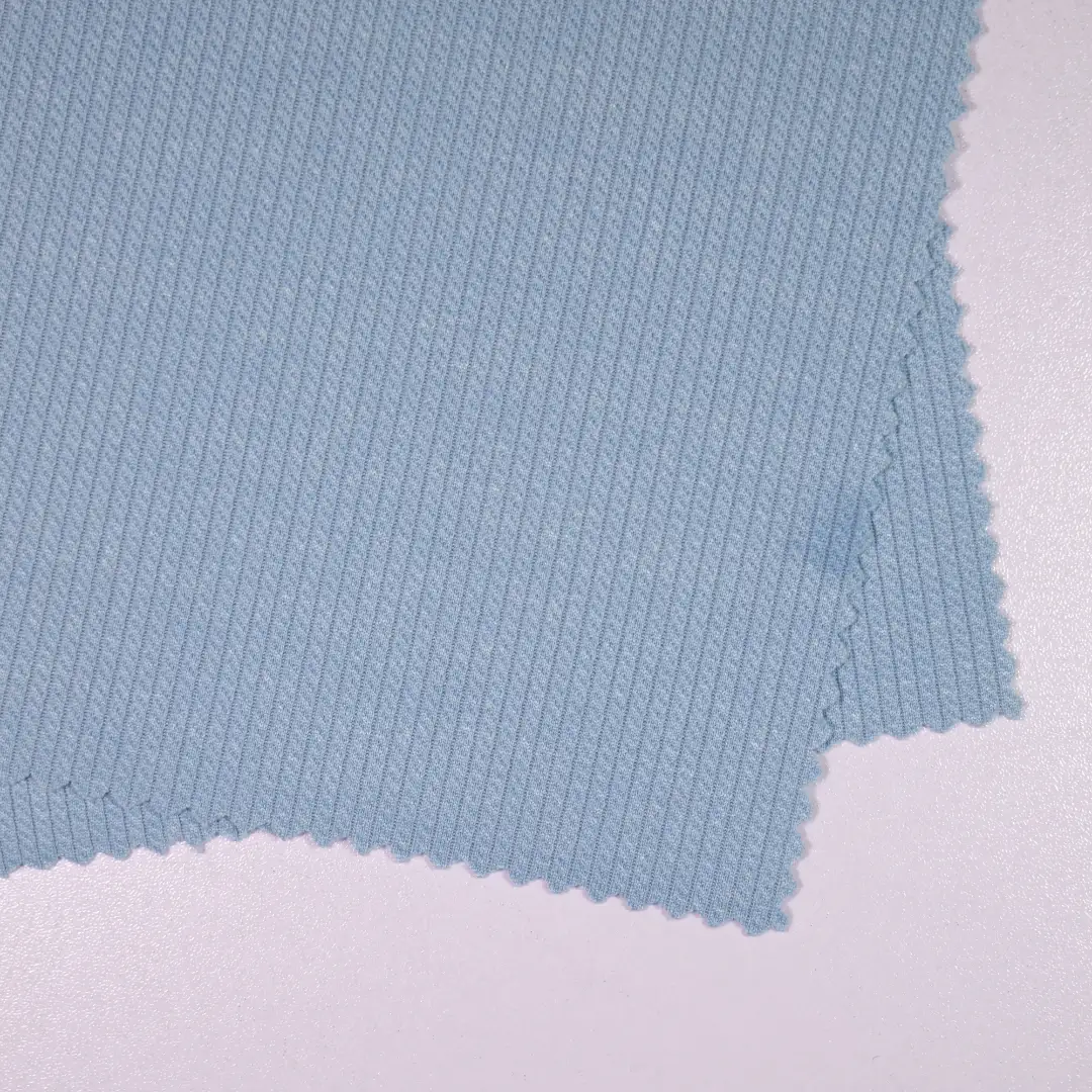 China Fabric for Jackets,Knitted Jacket  Jacquard Knit Fabric Polyester Spandex blue color buy from China wholesaler bulk order at wholesale price free worldwide shipping Alibaba