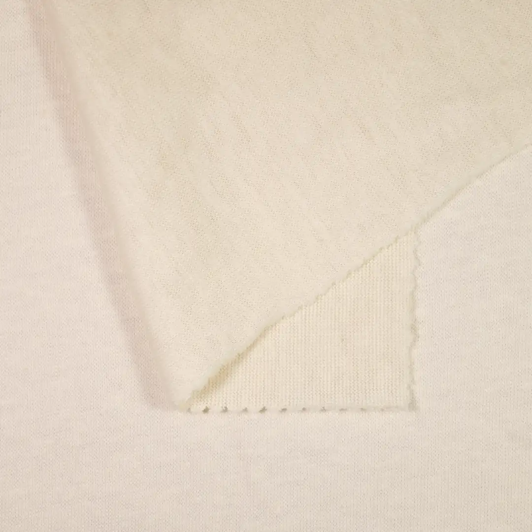 China Fabric for Blouse Hacci Knit Fabric Cotton Linen Beige color buy from China wholesaler bulk order at wholesale price free worldwide shipping Alibaba