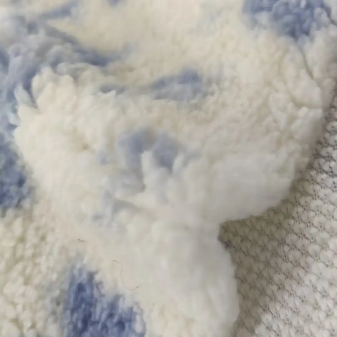 China Fabric for Hoodie,Padded Jacket Coral Fleece Knit Fabric Polyester blue color buy from China wholesaler bulk order at wholesale price free worldwide shipping Alibaba