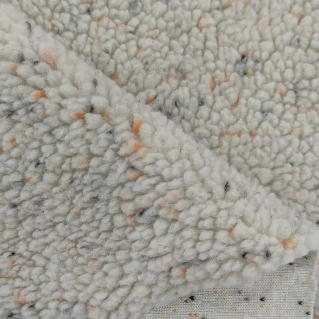 China Fabric for Jackets,Hoodie,Padded Jacket Sherpa Knit Fabric Polyester beige color buy from China wholesaler bulk order at wholesale price free worldwide shipping Alibaba