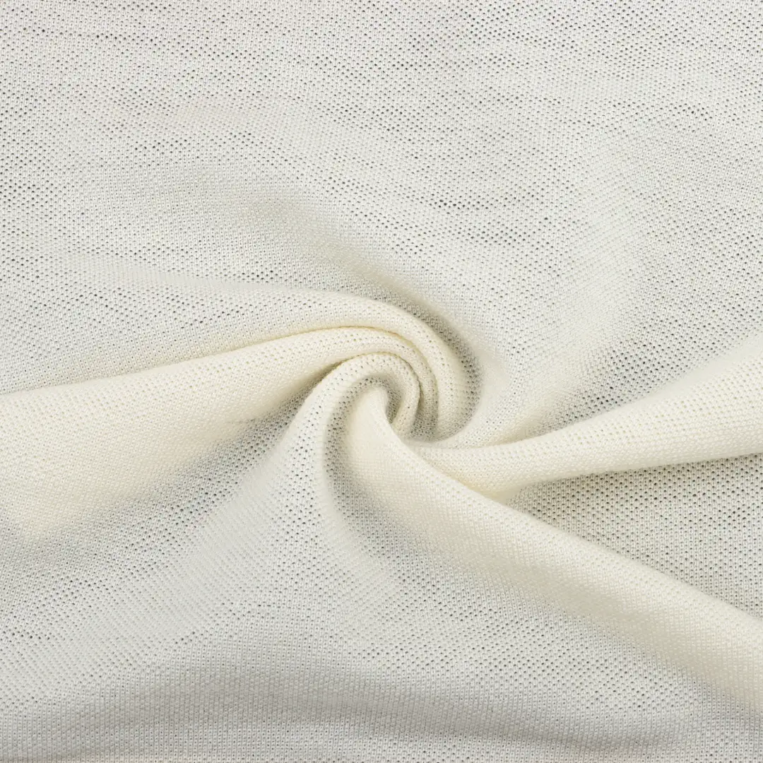 China Fabric for T-Shirt,Polo Shirt,Tank Top Birdeye Mesh Knit Fabric Wool cream-coloured color buy from China wholesaler bulk order at wholesale price free worldwide shipping Alibaba