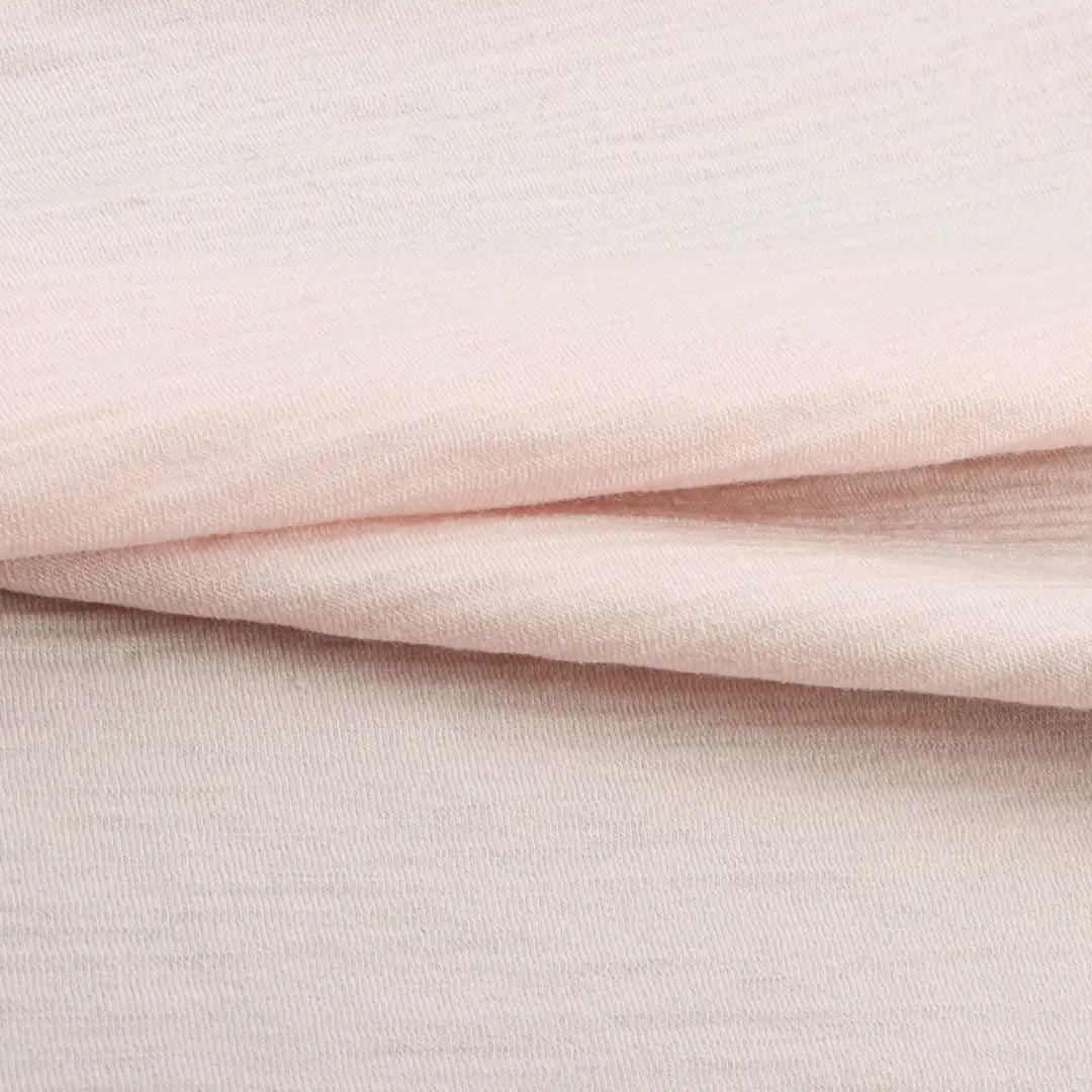China Fabric for T-Shirt,Tank Top,Crop Top Single Jersey Knit Fabric Wool Spandex light pink color buy from China wholesaler bulk order at wholesale price free worldwide shipping Alibaba