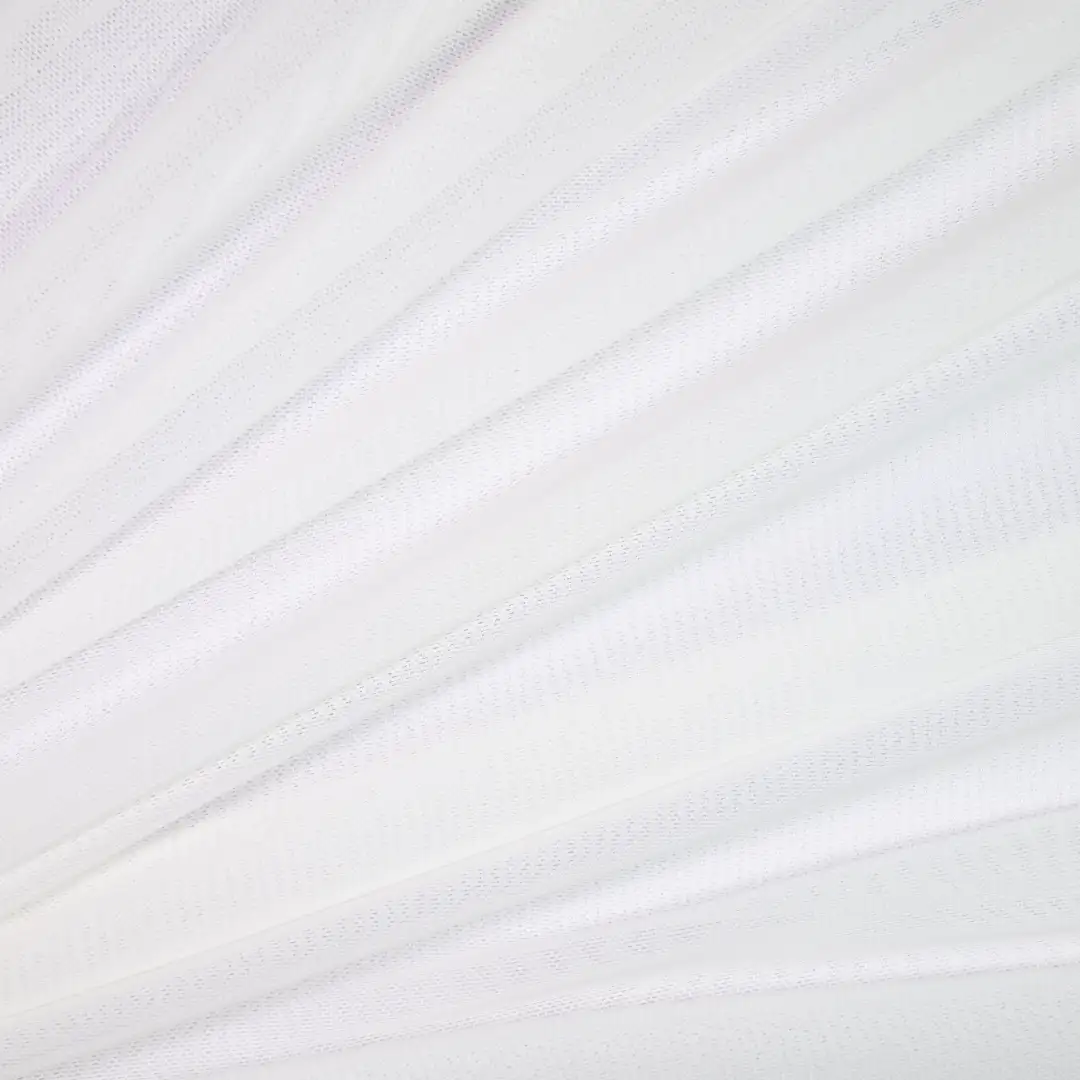 China Fabric for Interlining Mesh Knit Fabric Polyester Spandex White color buy from China wholesaler bulk order at wholesale price free worldwide shipping Alibaba