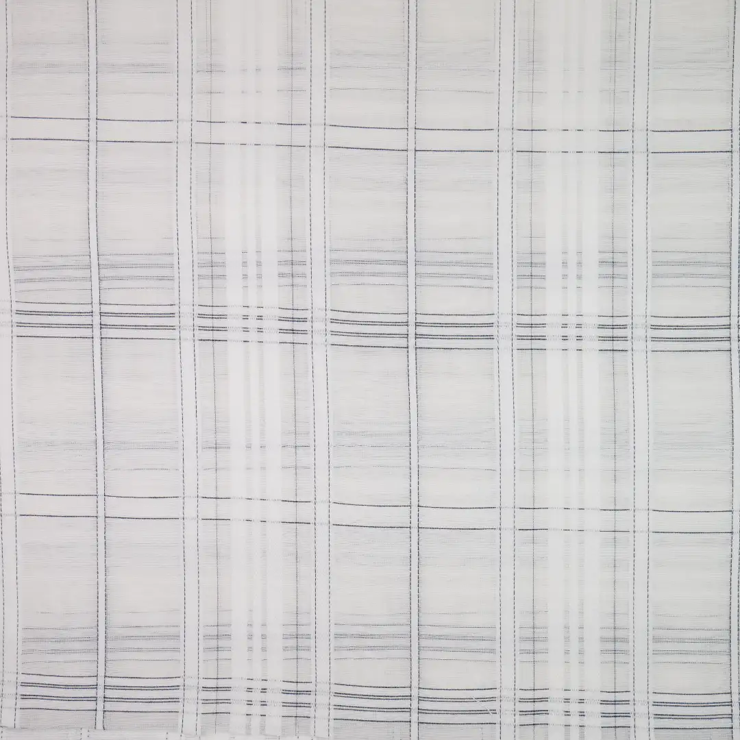 China Fabric for Shirt,Pants,Blouse,Crop Top Yarn Dyed Stripe Woven Blended Fabric Silk Cotton White color buy from China wholesaler bulk order at wholesale price free worldwide shipping Alibaba