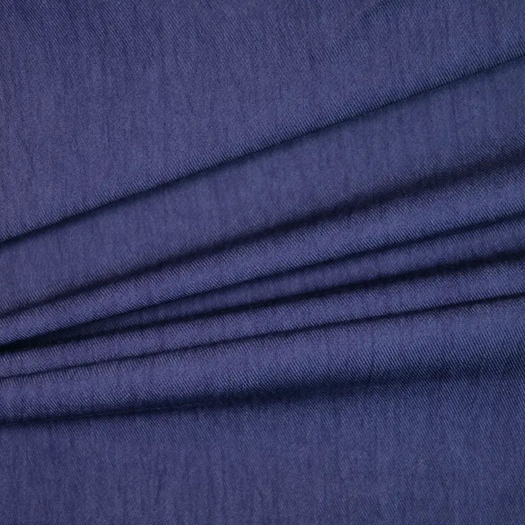 China Fabric for Shirt,Pants,Blouse,Crop Top,Skirt,Over Shirt Knit Denim Look Woven Blended Fabric Rayon Nylon Denim Blue color buy from China wholesaler bulk order at wholesale price free worldwide shipping Alibaba