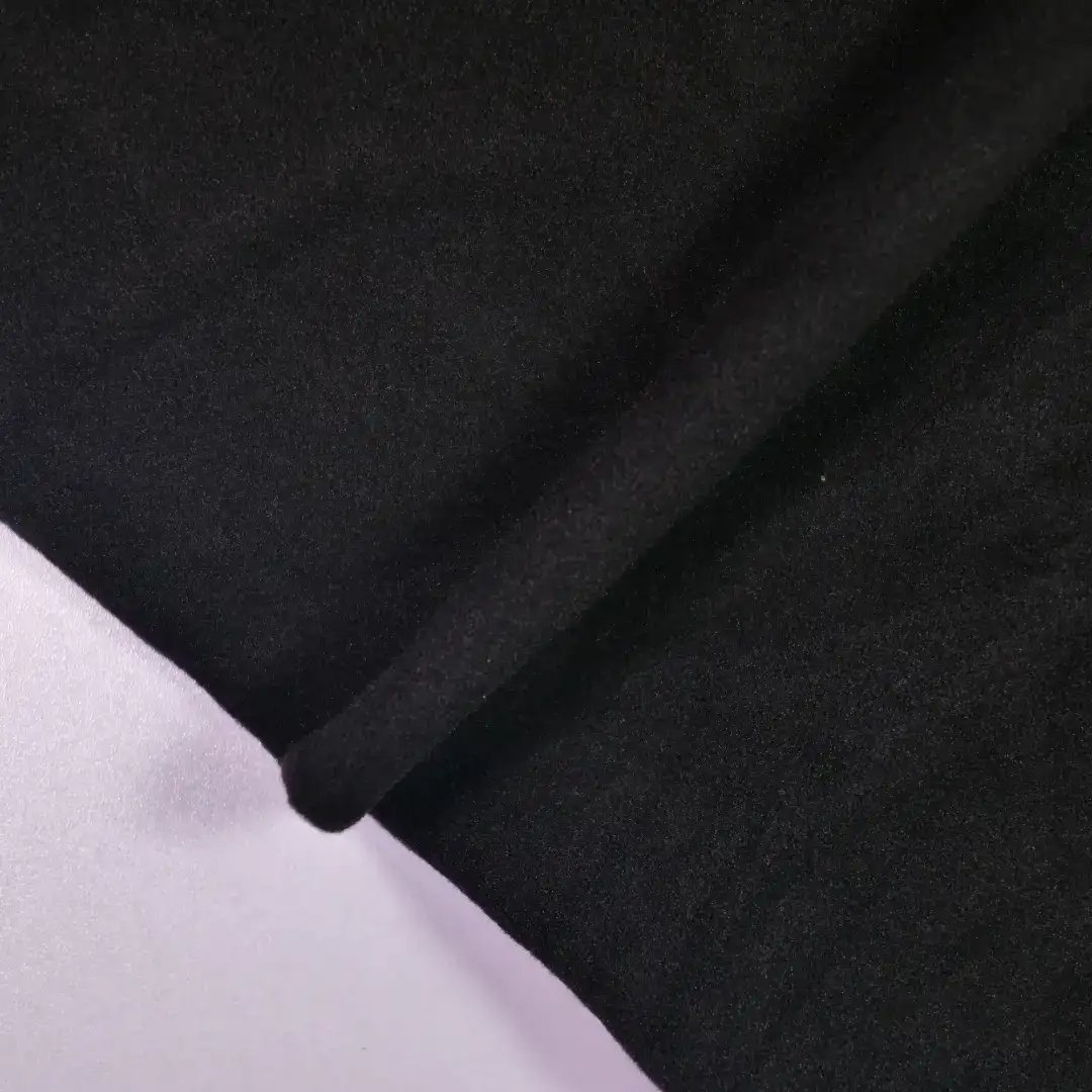 China Fabric for Hoodie,Full-Zipper Cardigan ,Tracksuits Four-way Stretch (Bi-Stretch) Knit Fabric Polyester Spandex Black color buy from China wholesaler bulk order at wholesale price free worldwide shipping Alibaba