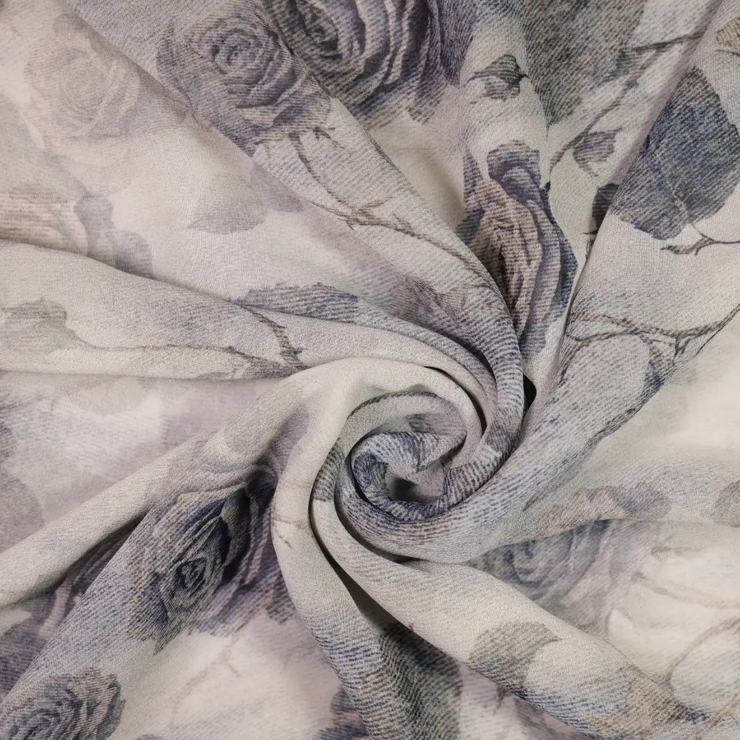 China Fabric for Shirt,Blouse,Crop Top,Skirt Polyester chiffon Synthetic Woven Fabric Polyester White color buy from China wholesaler bulk order at wholesale price free worldwide shipping Alibaba