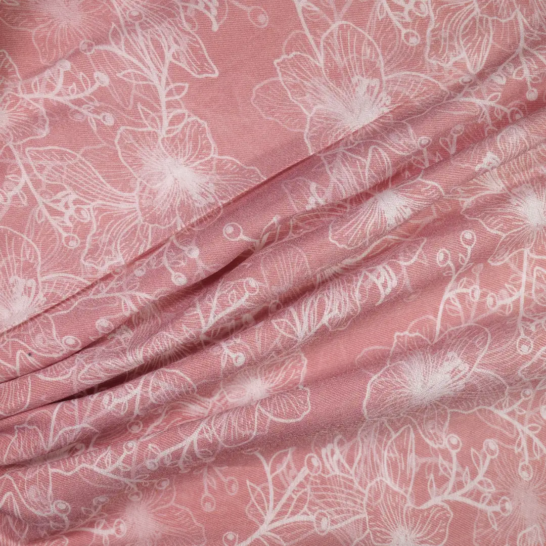 China Fabric for Shirt,Blouse,Crop Top Chiffon Woven Blended Fabric Tencel Nylon Pink color buy from China wholesaler bulk order at wholesale price free worldwide shipping Alibaba