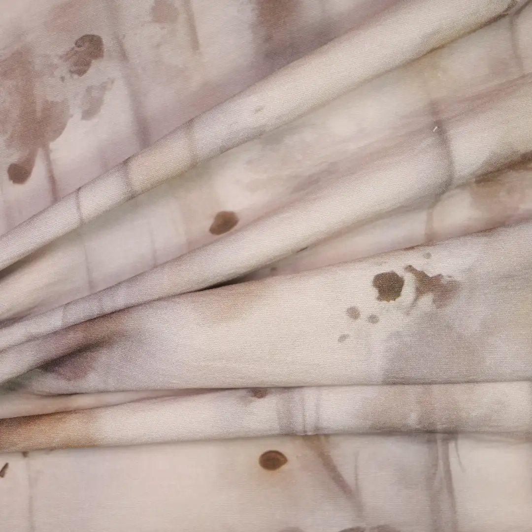 China Fabric for Shirt,Blouse,Crop Top Chiffon Woven Blended Fabric Rayon Nylon Beige color buy from China wholesaler bulk order at wholesale price free worldwide shipping Alibaba