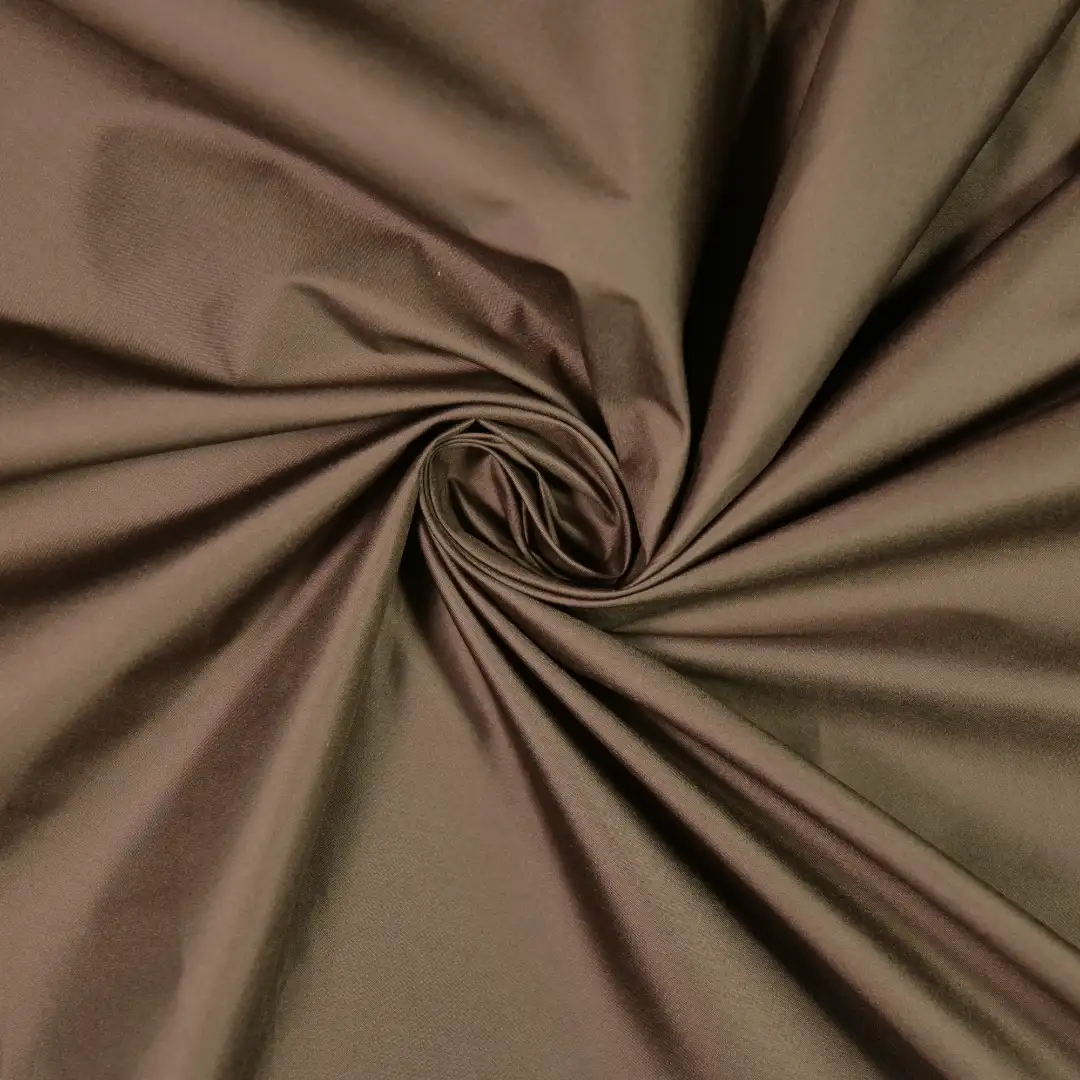 China Fabric for Down Jacket,Ski Suits Polyester Pongee Synthetic Woven Fabric Polyester brown color buy from China wholesaler bulk order at wholesale price free worldwide shipping Alibaba