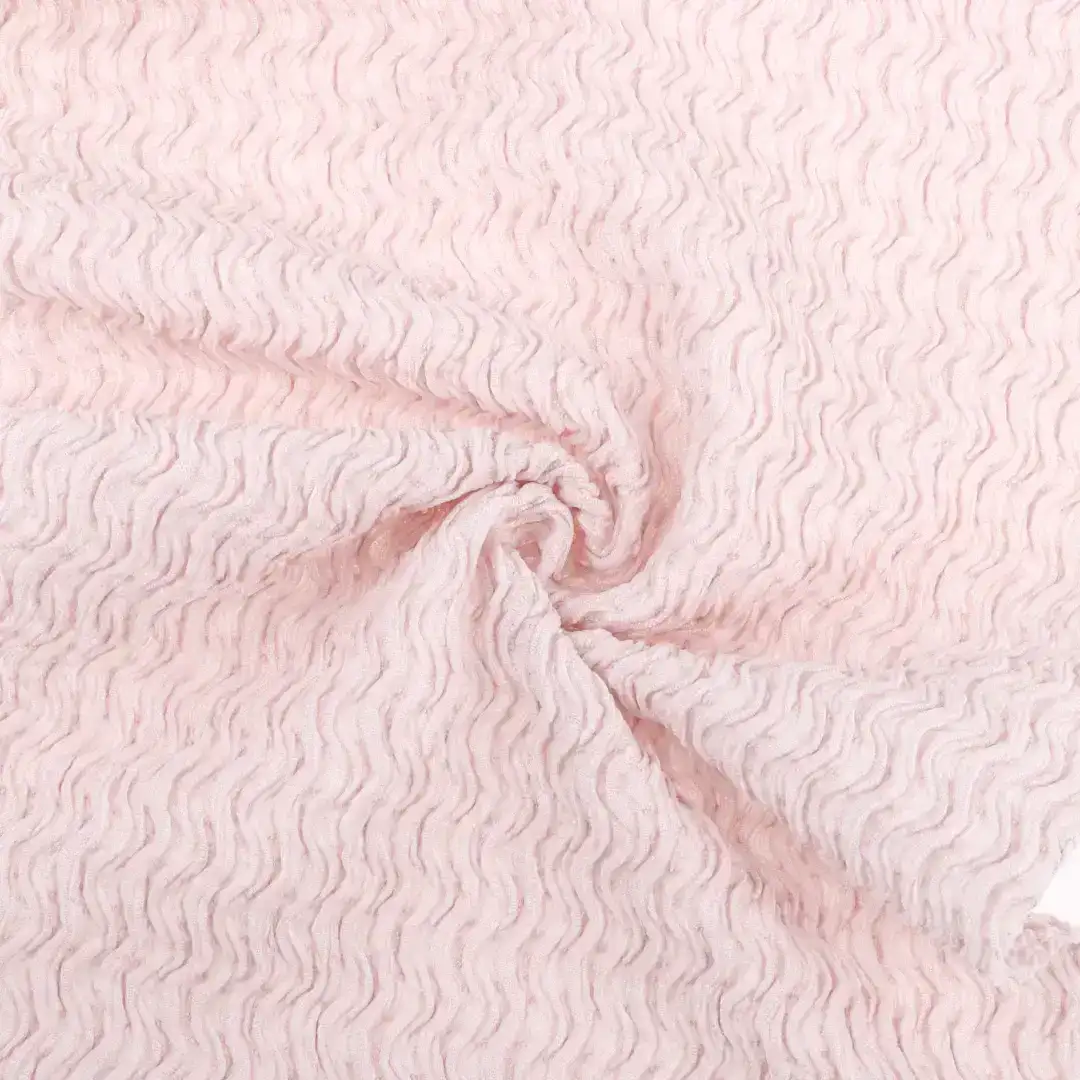 China Fabric for Shirt,Pants,Blouse,Crop Top Tricot Knit Fabric Polyester Elastane pink color buy from China wholesaler bulk order at wholesale price free worldwide shipping Alibaba