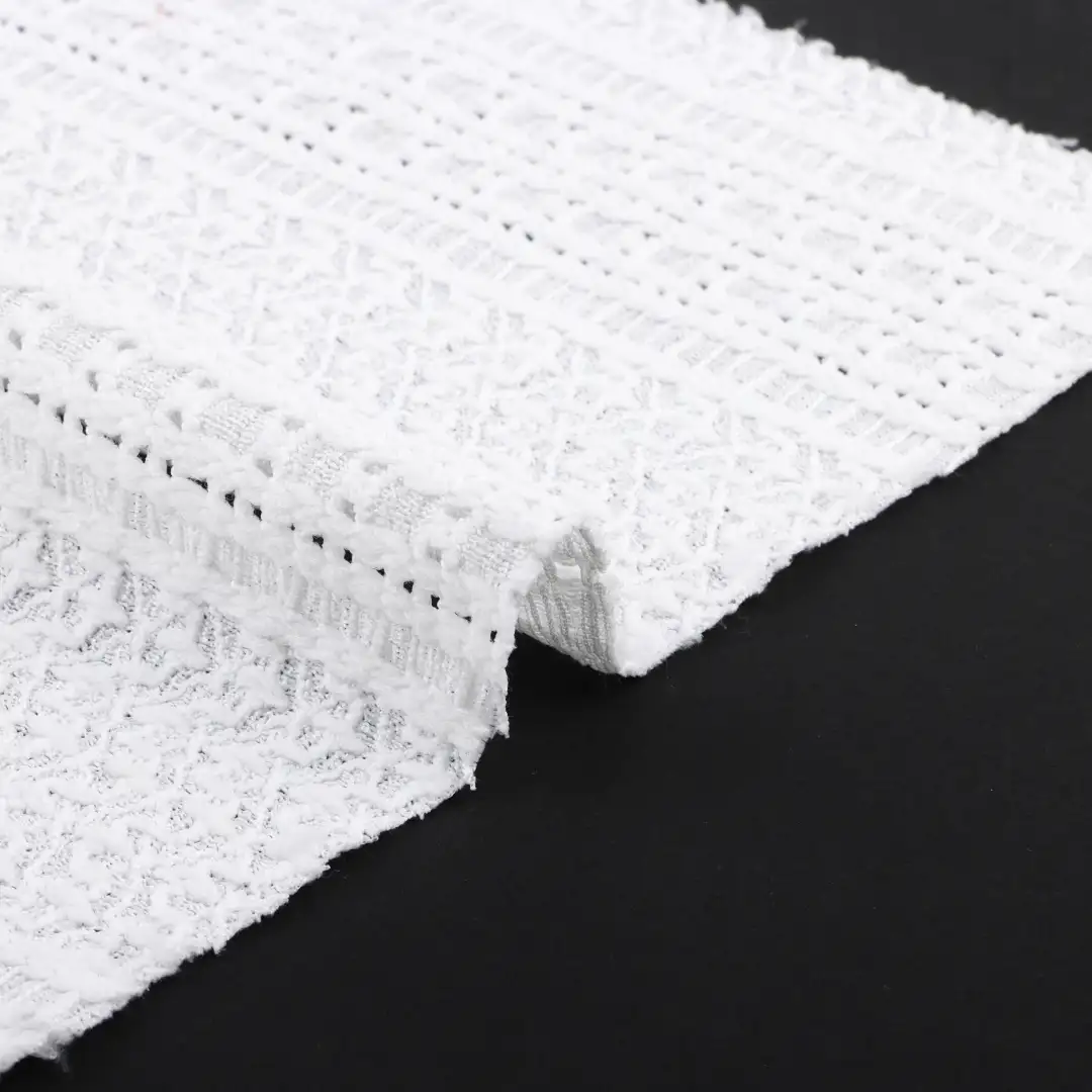 China Fabric for Shirt,Polo Shirt,Blouse,Crop Top Tricot Knit Fabric Polyester Elastane white color buy from China wholesaler bulk order at wholesale price free worldwide shipping Alibaba