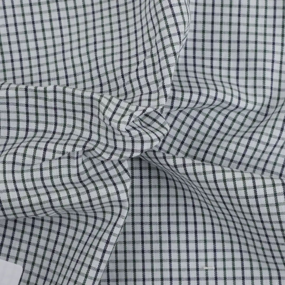 Bangladesh Fabric for Shirt Cotton Plain Natural Woven Fabric Cotton 54 Green Check color buy from Bangladesh wholesaler bulk order at wholesale price free worldwide shipping Alibaba