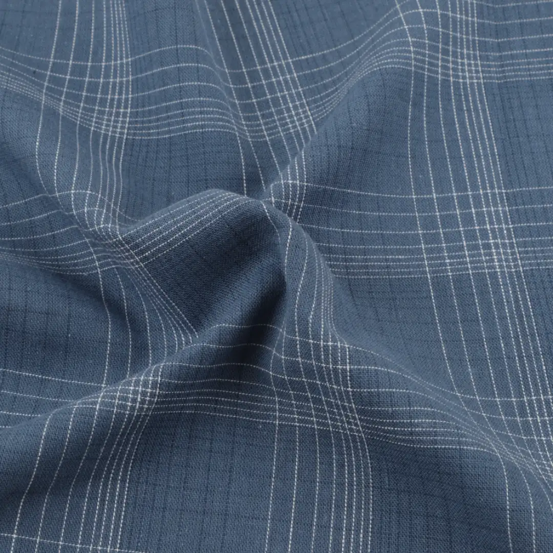 Bangladesh Fabric for Shirt End On End YD Poplin Natural Woven Fabric Organic Cotton Dark Blue color buy from Bangladesh wholesaler bulk order at wholesale price free worldwide shipping Alibaba