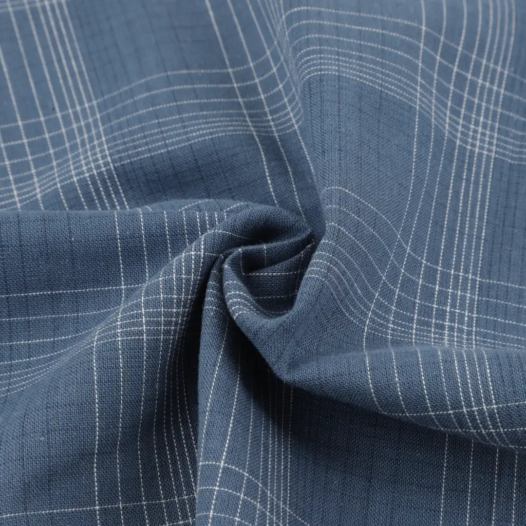 Bangladesh Fabric for Shirt End On End YD Poplin Natural Woven Fabric Organic Cotton Dark Blue color buy from Bangladesh wholesaler bulk order at wholesale price free worldwide shipping Alibaba