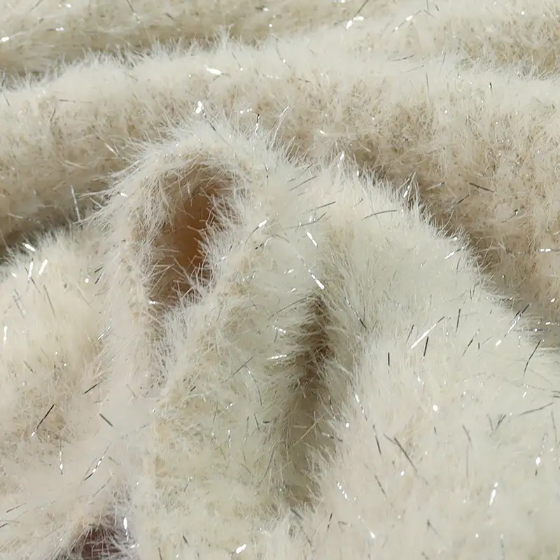 China Yarn for Ladies Vest (Sweater),Crop Top Pullover (Sweater),Dresses (Cardigan Button) (Sweater) Cat Feather Yarn Fancy Yarn Nylon Lurex Grayish Blue color buy from China wholesaler bulk order at wholesale price free worldwide shipping Alibaba