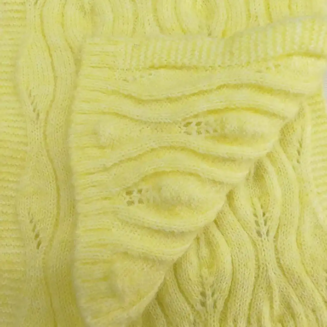 China Yarn  Mossy Yarn Fancy Yarn Recycled Polyester Acrylic Wool Spandex yellow color buy from China wholesaler bulk order at wholesale price free worldwide shipping Alibaba