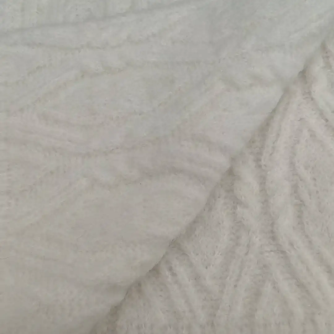 China Yarn for Hoodie,Open Cardigan (Sweater),Round Neck Pullover (Sweater),Crop Top Pullover (Sweater) Mossy Yarn Fancy Yarn Recycled Polyester Alpaca RWS Wool Spandex white color buy from China wholesaler bulk order at wholesale price free worldwide shipping Alibaba