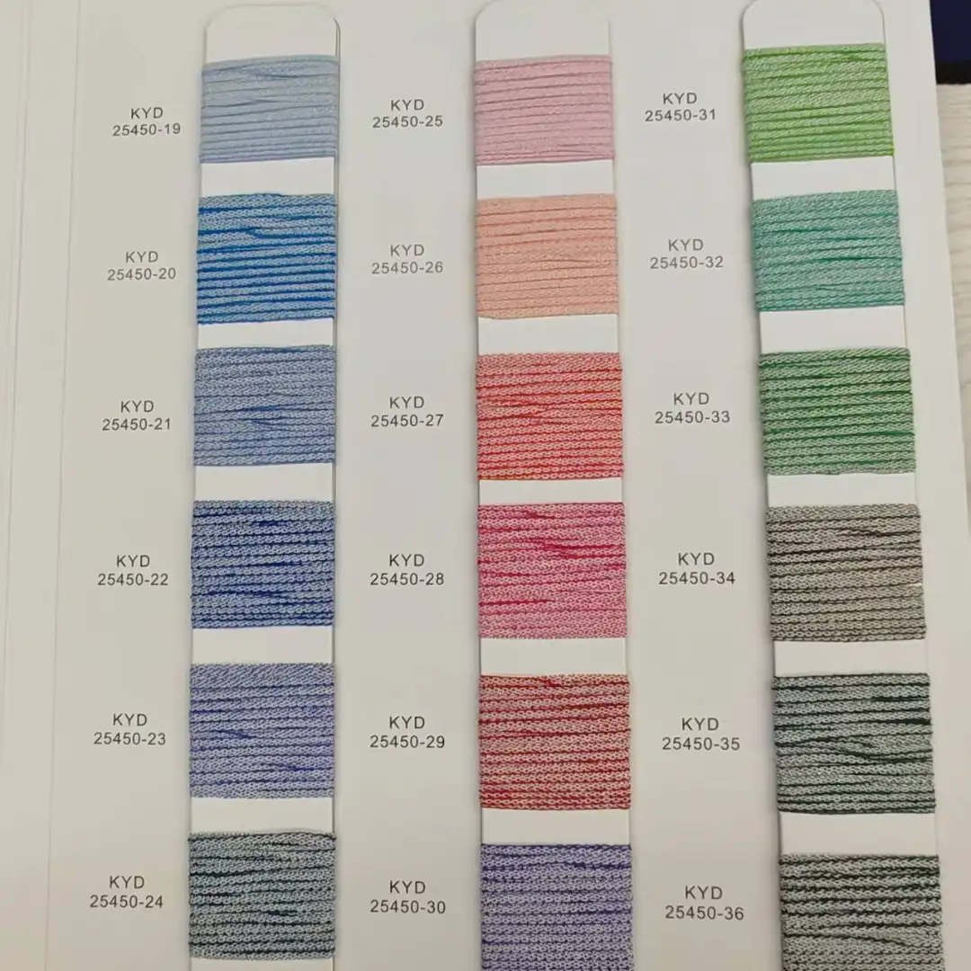 China Yarn for Polo Shirt,Hoodie,Half-Zipper Cardigan (Sweater),Crop Top Pullover (Sweater) Tubular Tape Yarn Fancy Yarn BCI Cotton Recycled Polyester Brown color buy from China wholesaler bulk order at wholesale price free worldwide shipping Alibaba