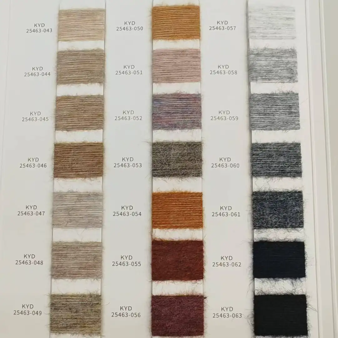 China Yarn for Hoodie,Open Cardigan (Sweater),Half-Zipper Cardigan (Sweater) Mossy Yarn Fancy Yarn Recycled Polyester RWS Wool Spandex Dark grey color buy from China wholesaler bulk order at wholesale price free worldwide shipping Alibaba