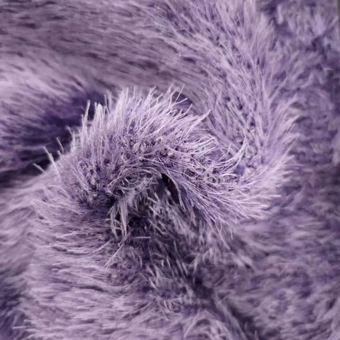 China Yarn for Polo Shirt,Blouse,Pajamas,Kids Crew-Neck Cardigan (Sweater) Feather Yarn Fancy Yarn Rayon Nylon PBT 紫色 color buy from China wholesaler bulk order at wholesale price free worldwide shipping Alibaba