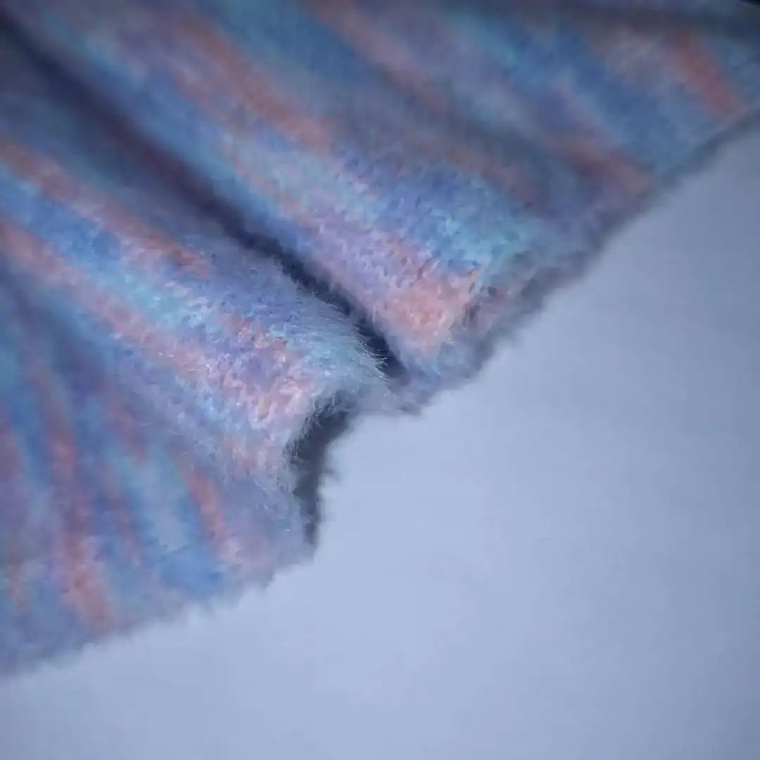 China Yarn for Half-Zipper Cardigan (Sweater),Polo T-shirt (Sweater),Hoodie  (Sweater),Baby Crew Neck Jumper (Sweater) Mossy Yarn Fancy Yarn Polyester 晚霞彩 color buy from China wholesaler bulk order at wholesale price free worldwide shipping Alibaba