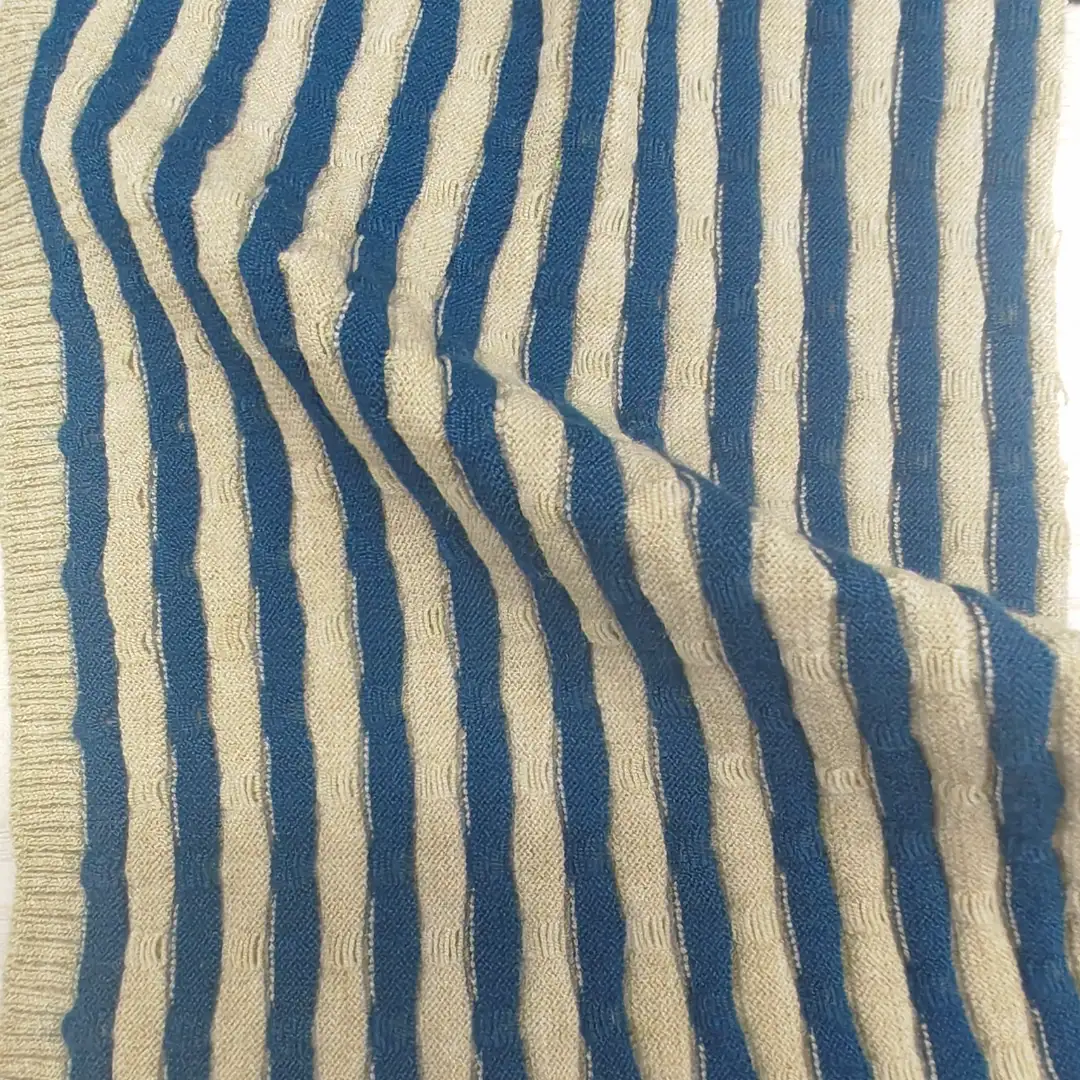 China Yarn for Crop Top,Hoodie,Full-Zipper Cardigan (Sweater),Half-Zipper Cardigan (Sweater) Core Spun Yarn Regular Yarn Eco Vero Recycled Polyester PBT Beige and navy blue color buy from China wholesaler bulk order at wholesale price free worldwide shipping Alibaba