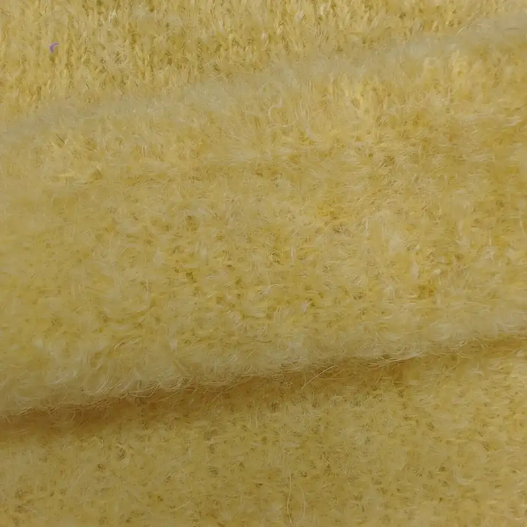 China Yarn for Hoodie,Open Cardigan (Sweater),Round Neck Pullover (Sweater),Crop Top Pullover (Sweater) Boucle Yarn Fancy Yarn Wool Nylon Spandex yellow color buy from China wholesaler bulk order at wholesale price free worldwide shipping Alibaba