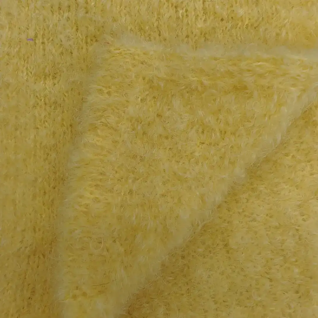 China Yarn for Hoodie,Open Cardigan (Sweater),Round Neck Pullover (Sweater),Crop Top Pullover (Sweater) Boucle Yarn Fancy Yarn Wool Nylon Spandex yellow color buy from China wholesaler bulk order at wholesale price free worldwide shipping Alibaba