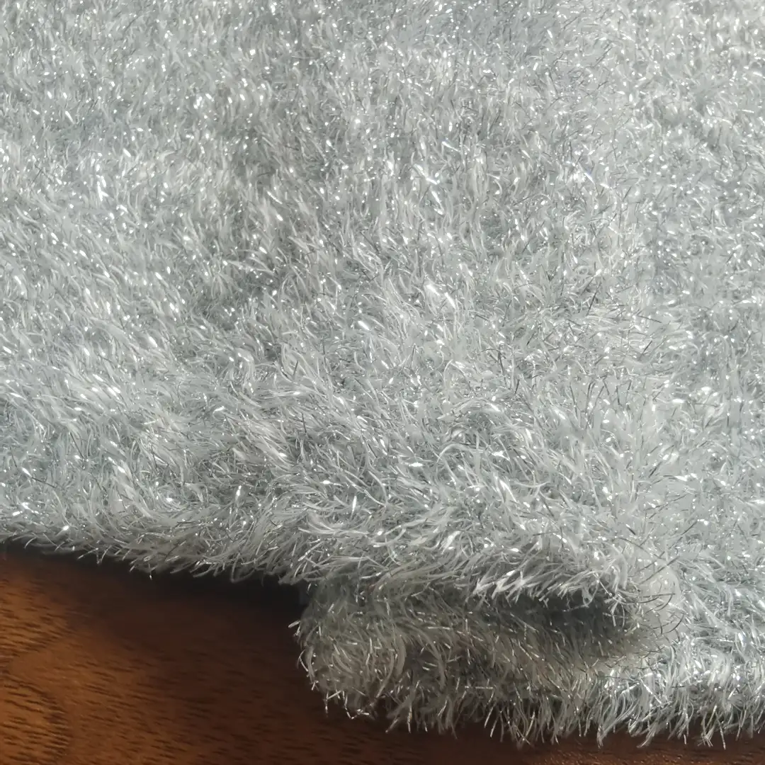 China Yarn for Open Cardigan (Sweater) Lurex Lurex Lurex Polyester 银白色 color buy from China wholesaler bulk order at wholesale price free worldwide shipping Alibaba