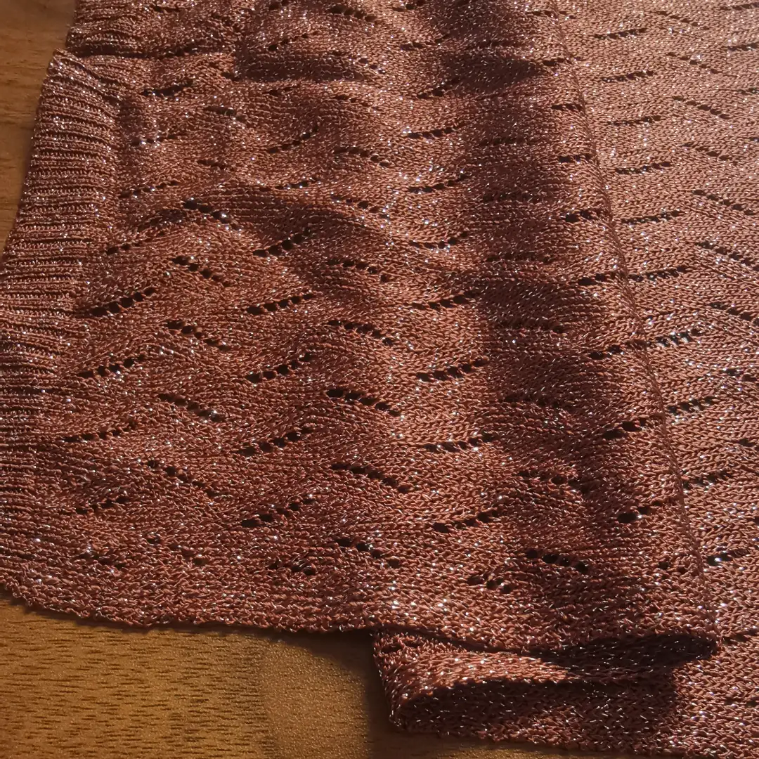 China Yarn for Open Cardigan (Sweater) Lurex Lurex Viscose Lurex 深棕色 color buy from China wholesaler bulk order at wholesale price free worldwide shipping Alibaba