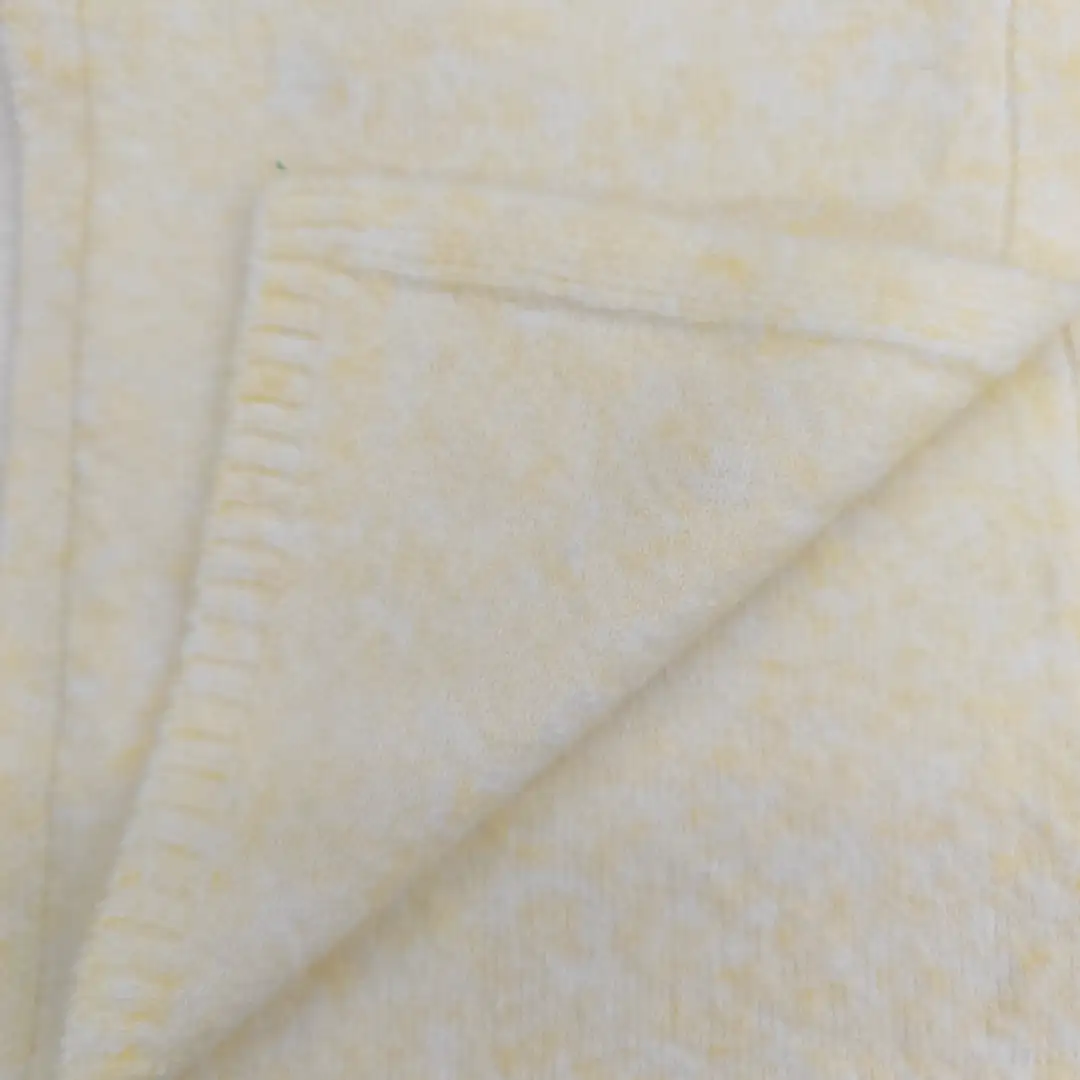 China Yarn for Crop Top,Hoodie,Open Cardigan (Sweater),Half-Zipper Cardigan (Sweater) Mossy Yarn Fancy Yarn Recycled Polyester Wool Spandex pale yellow color buy from China wholesaler bulk order at wholesale price free worldwide shipping Alibaba