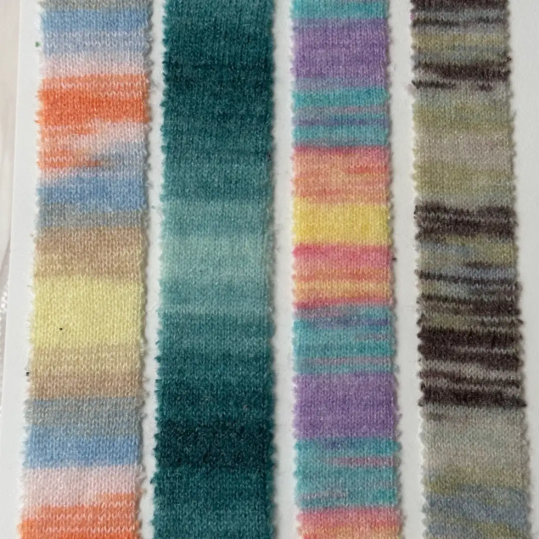 China Yarn for Crop Top,Open Cardigan (Sweater) Cat Feather Yarn Fancy Yarn Polyester 渐变色 color buy from China wholesaler bulk order at wholesale price free worldwide shipping Alibaba