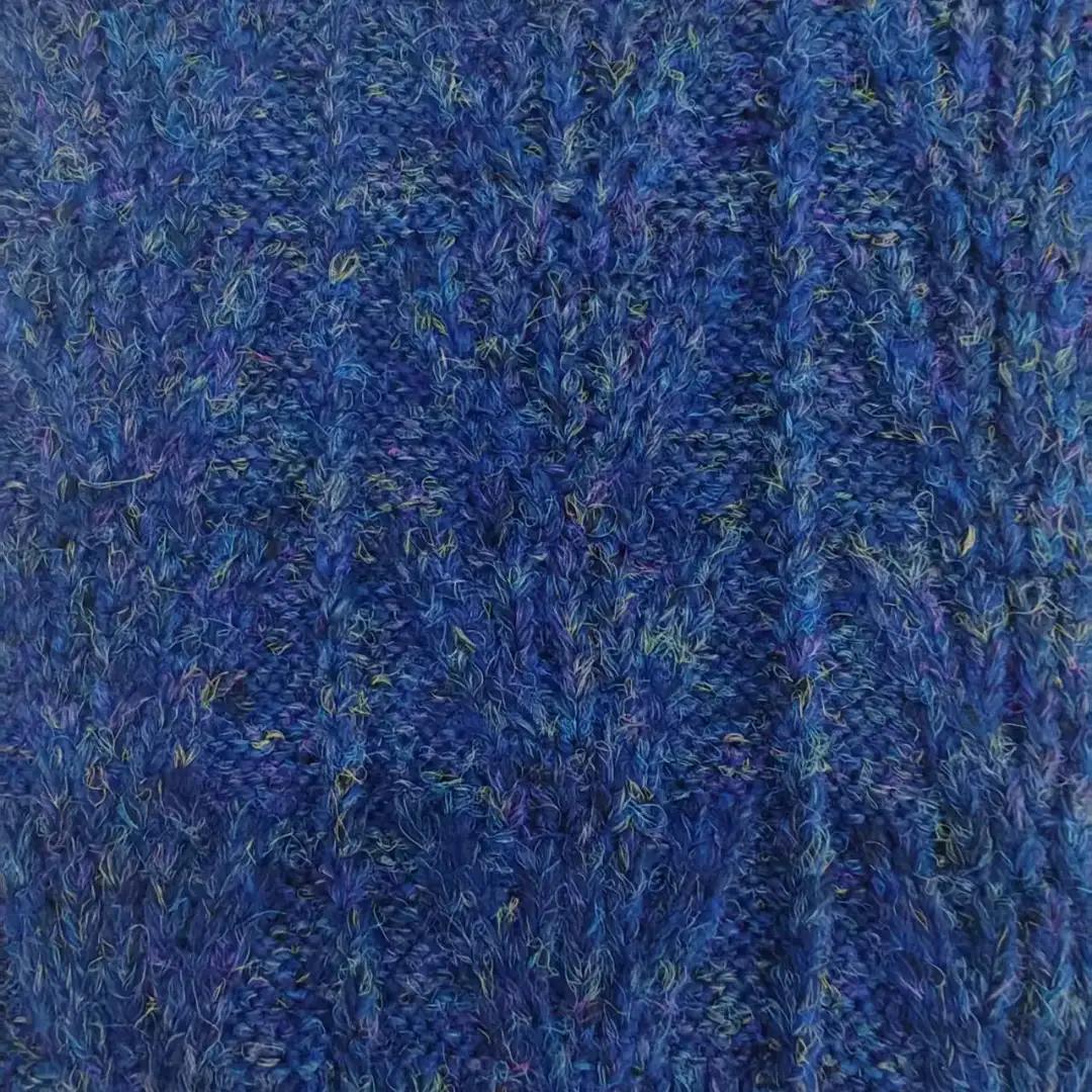 China Yarn for Hoodie,Open Cardigan (Sweater),Round Neck Pullover (Sweater),Crop Top Pullover (Sweater) Air Spun Yarn Fancy Yarn Polyester Recycled Polyester Wool Dark blue color buy from China wholesaler bulk order at wholesale price free worldwide shipping Alibaba