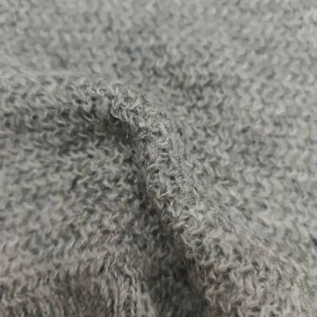 China Yarn for Open Cardigan (Sweater),Full-Zipper Cardigan (Sweater),Crew Neck Pullover (Sweater),Crop Top Pullover (Sweater) Mossy Yarn Fancy Yarn Acrylic Polyester Recycled Polyester Wool Spandex Gray color buy from China wholesaler bulk order at wholesale price free worldwide shipping Alibaba