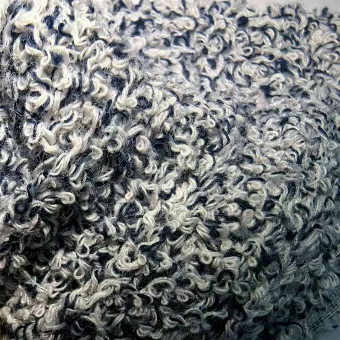 China Yarn for Open Cardigan (Sweater),Round Neck Pullover (Sweater),Crew Neck Pullover (Sweater),Crop Top Pullover (Sweater) Boucle Yarn Fancy Yarn Cotton Nylon 定制 color buy from China wholesaler bulk order at wholesale price free worldwide shipping Alibaba