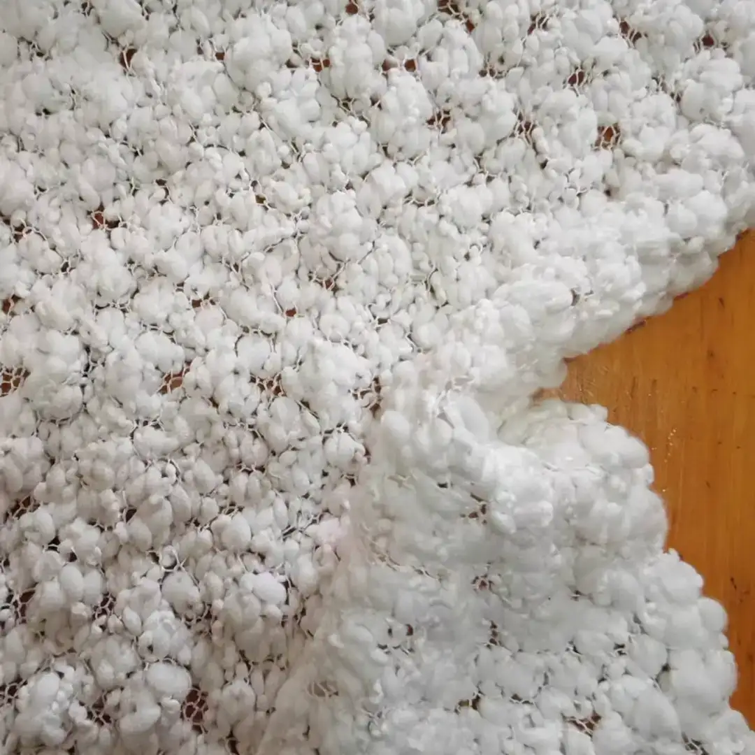 China Yarn for Crop Top Pullover (Sweater) Slub Yarn Fancy Yarn Polyester white color buy from China wholesaler bulk order at wholesale price free worldwide shipping Alibaba