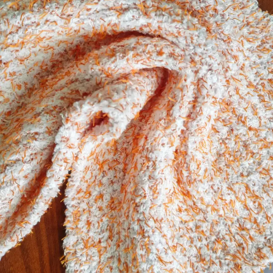 China Yarn for Round Neck Pullover (Sweater) Teddy Yarn Fancy Yarn Polyester orange color buy from China wholesaler bulk order at wholesale price free worldwide shipping Alibaba