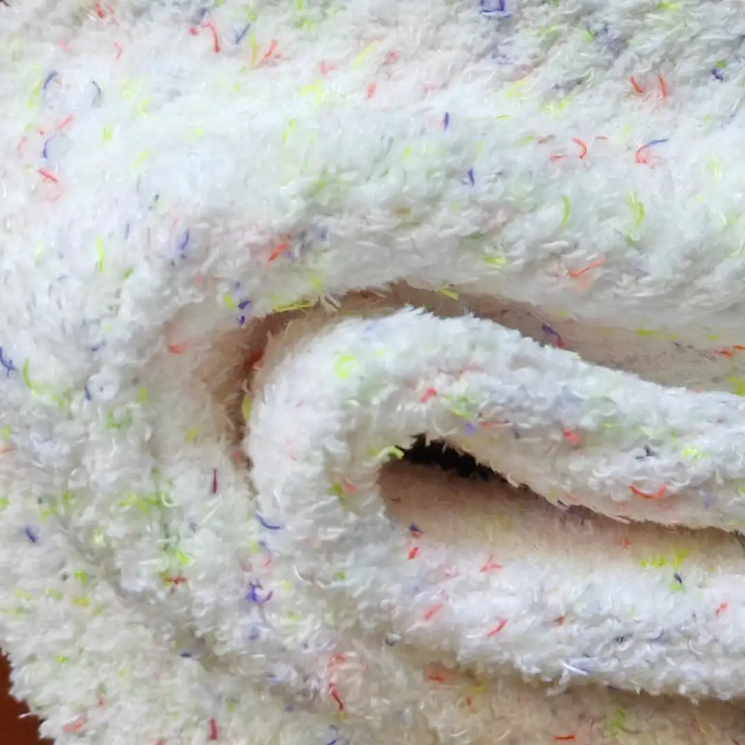 China Yarn for Crop Top,Crop Top Pullover (Sweater),Loungewear Mossy Yarn Fancy Yarn Polyester yellow and purple color buy from China wholesaler bulk order at wholesale price free worldwide shipping Alibaba