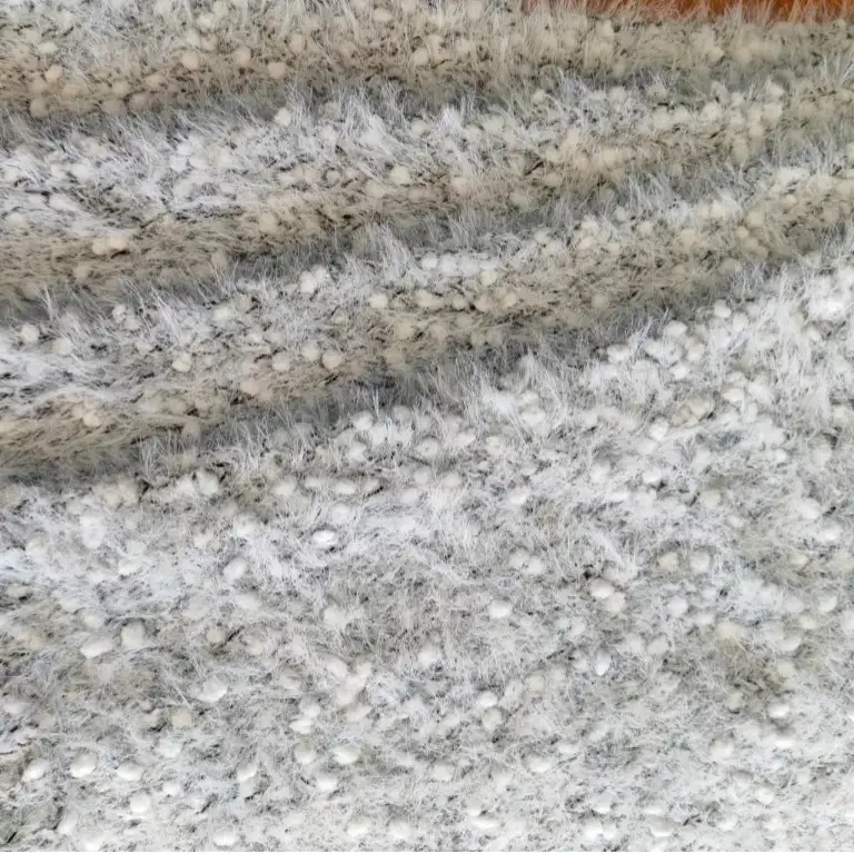 China Yarn for Round Neck Pullover (Sweater),Crew Neck Pullover (Sweater),Crop Top Pullover (Sweater),Loungewear,Roll Neck Jumper (Sweater) Cat Feather Yarn Fancy Yarn Polyester Polyamide white and black color buy from China wholesaler bulk order at wholesale price free worldwide shipping Alibaba