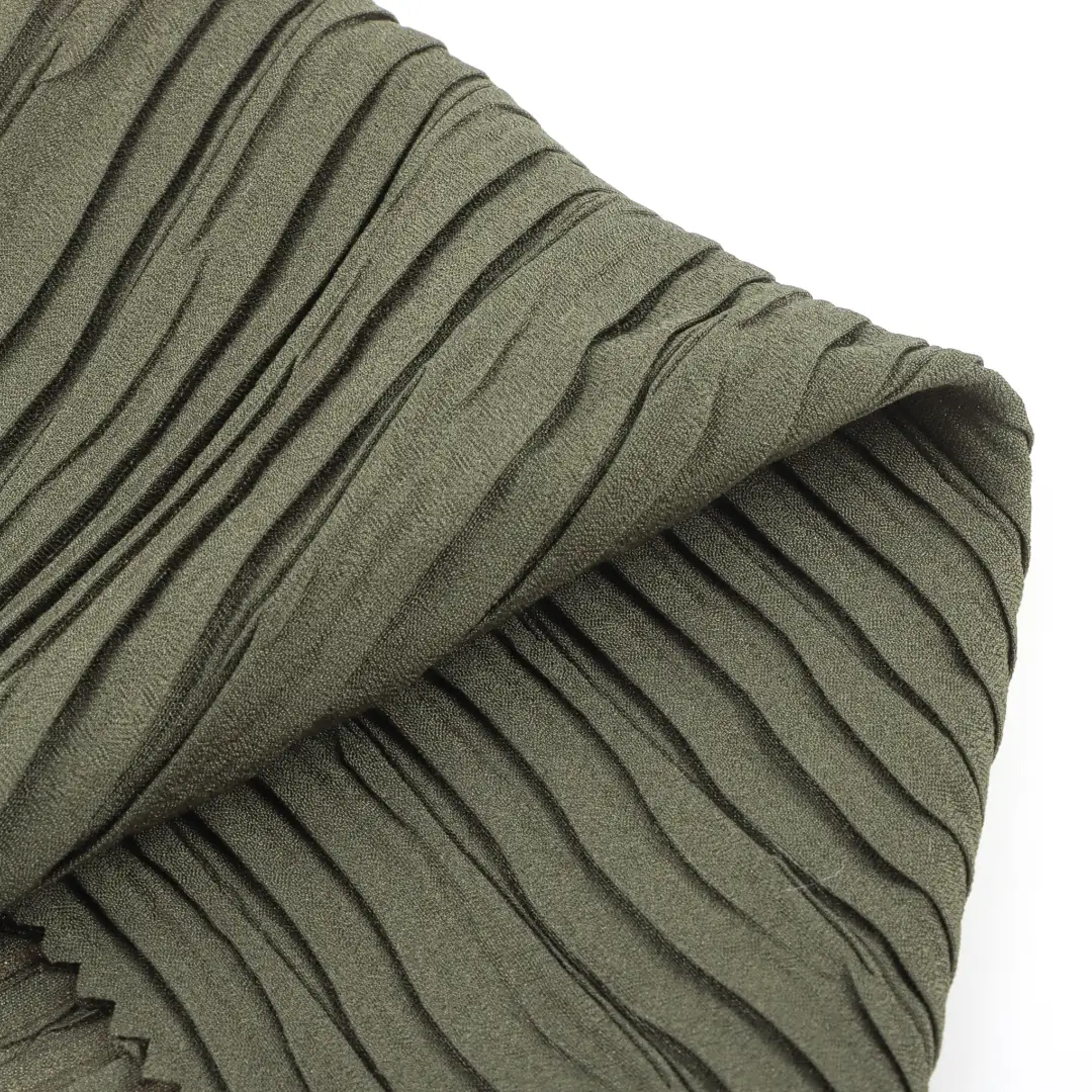 China Fabric for Blouse,Skirt,Skirt  Crepe Synthetic Woven Fabric Polyester olive green color buy from China wholesaler bulk order at wholesale price free worldwide shipping Alibaba