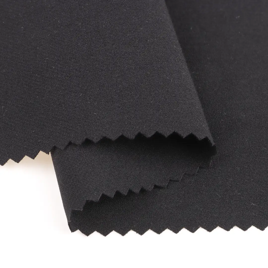 China Fabric for Pants,Blazer,Blouse,Men's Pants ,Women's Pants  Four-way Stretch (Bi-Stretch) Woven Blended Fabric Polyester Spandex BLACK color buy from China wholesaler bulk order at wholesale price free worldwide shipping Alibaba