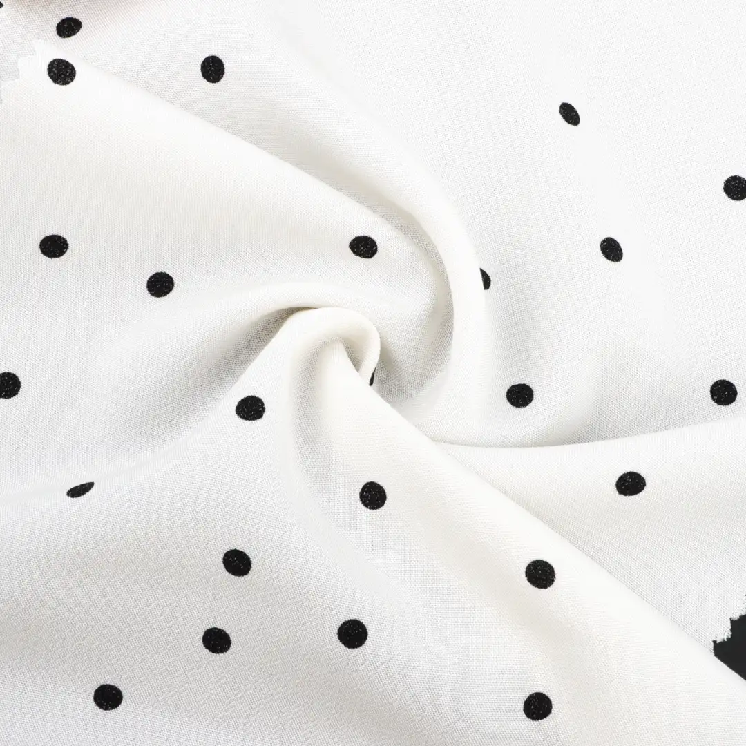 China Fabric for Blouse,Skirt Polyester/Rayon Plain Woven Blended Fabric Rayon Polyester Wave point color buy from China wholesaler bulk order at wholesale price free worldwide shipping Alibaba