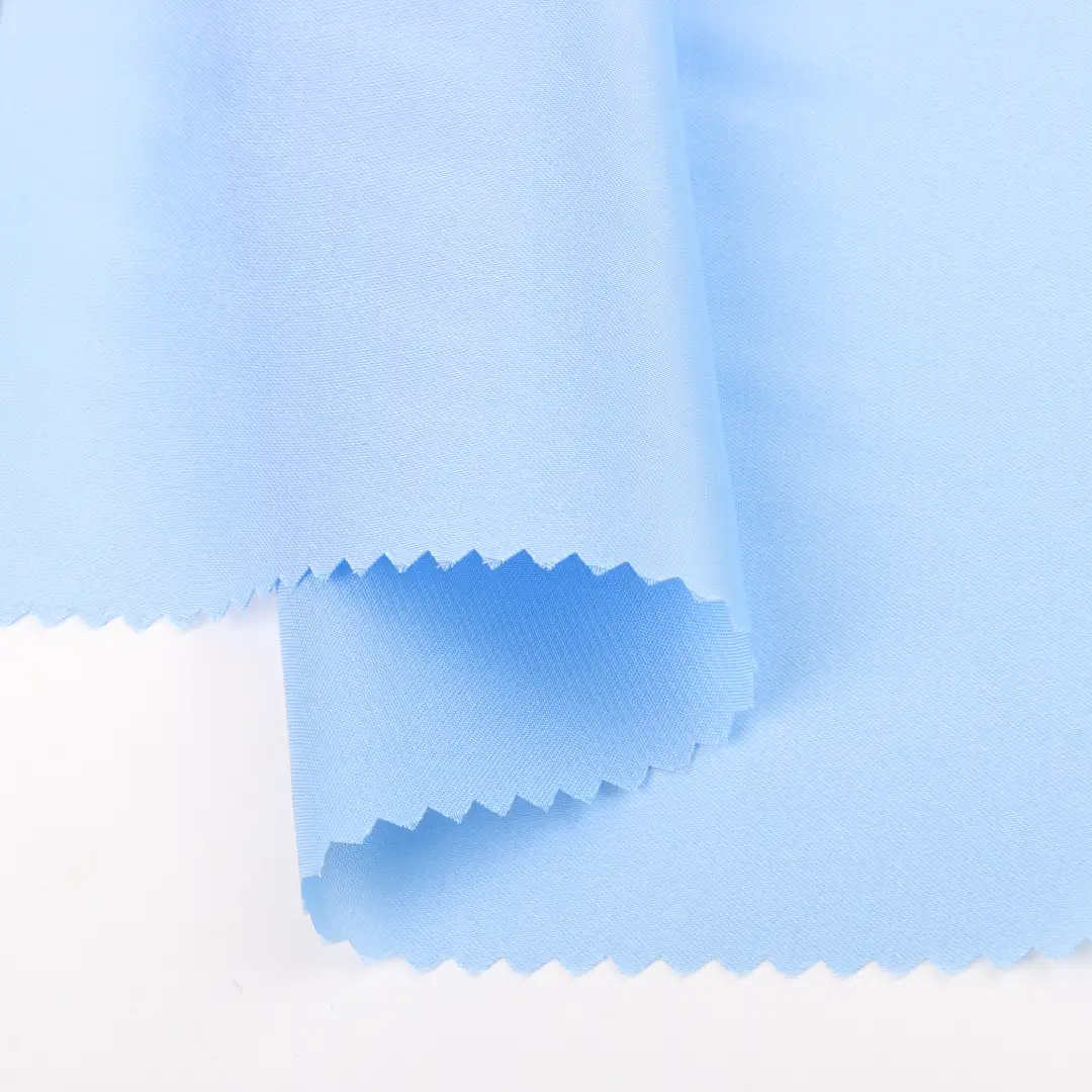 China Fabric for Shirt,Blouse,Skirt,Skirt  Chiffon Woven Blended Fabric Polyester Blue color buy from China wholesaler bulk order at wholesale price free worldwide shipping Alibaba