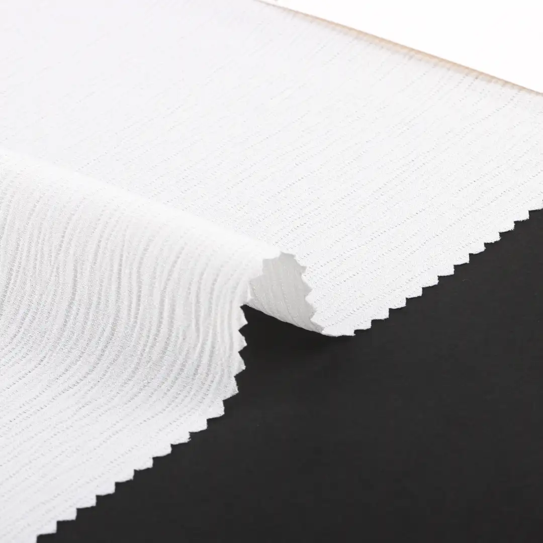 China Fabric for Blouse,Skirt,Skirt  Crepe Synthetic Woven Fabric Polyester white color buy from China wholesaler bulk order at wholesale price free worldwide shipping Alibaba