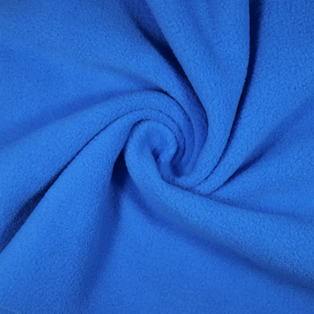 China Fabric for Knitted Jacket ,Loungewear,Tracksuits Polar Fleece Knit Fabric Polyester Blue color buy from China wholesaler bulk order at wholesale price free worldwide shipping Alibaba